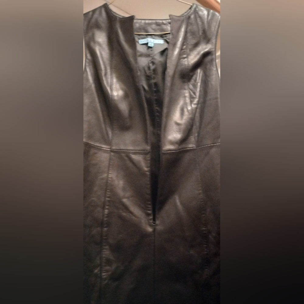 Antonio Melani black leather dress